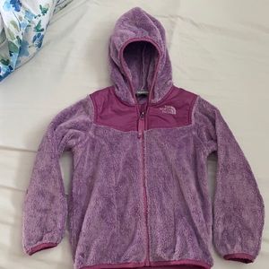 Toddler Girls size 5 North face purple fleece